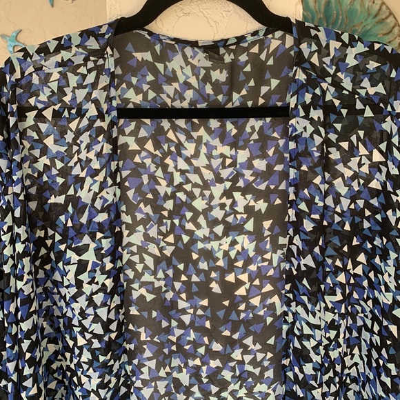 Lane Bryant geometric pattern swim cover up - Picture 2 of 8